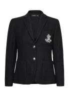 Bullion Jacquard Blazer Blazers Single Breasted Blazers Black Lauren Ralph Lauren