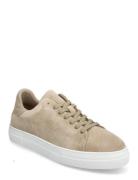 Slhdavid Chunky Clean Suede Trainer B Low-top Sneakers Beige Selected Homme