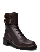 Mallory Shoes Boots Ankle Boots Laced Boots Brown See By Chloé