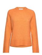 Mschceara Hope Raglan Pullover Tops Knitwear Jumpers Orange MSCH Copenhagen