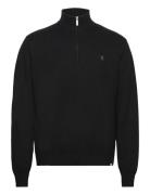 Elias Patch Cashton Half-Zip Knit Tops Knitwear Half Zip Jumpers Blue Les Deux