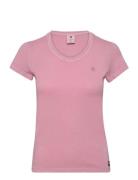 Eyben Slim V T 2.0 Wmn Tops T-shirts & Tops Short-sleeved Pink G-Star RAW