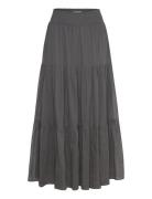 Diamondll Maxi Skirt Lang Nederdel Black Lollys Laundry