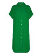 Cuelina Kaftan Dress Knælang Kjole Green Culture