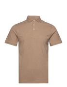Bs Monir Regular Fit Polo Shirt Tops Polos Short-sleeved Brown Bruun & Stengade