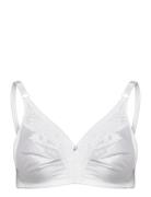 Glitter,Soft Bra White Lingerie Bras & Tops Soft Bras Tank Top Bras White Abecita