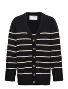 Slfliva Ls Long Knit Cardigan Noos Tops Knitwear Cardigans Black Selected Femme