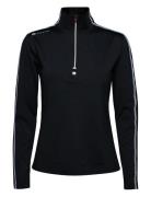 Ladies Sporty Baselayer Sport T-shirts & Tops Long-sleeved Black BACKTEE