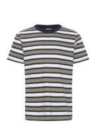 Cfthor Terry Striped Tee Tops T-Kortærmet Skjorte Khaki Green Casual Friday