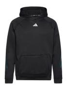 Ti 3S Hoodie Sport Sweatshirts & Hoodies Hoodies Black Adidas Performance