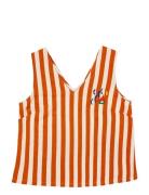 Nautical Print Stripe Sleeveless Top Tops T-shirts & Tops Sleeveless Orange Bobo Choses