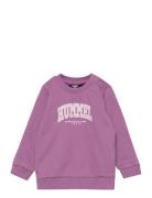 Hmlfast Lime Sweatshirt Sport Sweatshirts & Hoodies Sweatshirts Purple Hummel