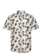 Relaxed Printed Slubyarn Shirt Tops Shirts Short-sleeved Green Tom Tailor