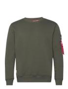 Usn Blood Chit Sweater Designers Sweatshirts & Hoodies Sweatshirts Khaki Green Alpha Industries