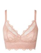 Lace Support+ Bralette Lingerie Bras & Tops Soft Bras Bralette Pink Understatement Underwear