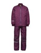 Basic Thermal Set -Solid Outerwear Thermo Outerwear Thermo Sets Purple CeLaVi