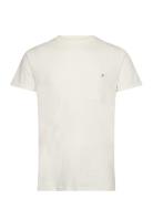 Kolding Organic Tee S/S Tops T-Kortærmet Skjorte Cream Clean Cut Copenhagen