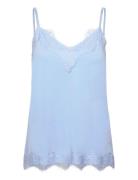 Cc Heart Rosie Lace Top Tops T-shirts & Tops Sleeveless Blue Coster Copenhagen