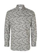 Slhslim-Ethan Shirt Ls Aop Noos Tops Shirts Casual Multi/patterned Selected Homme