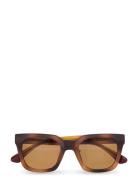 Nancy Accessories Sunglasses D-frame- Wayfarer Sunglasses Brown A.Kjærbede