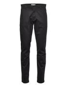 Luca Slim Chino Pant Gots/Vegan Bottoms Trousers Chinos Black Knowledge Cotton Apparel