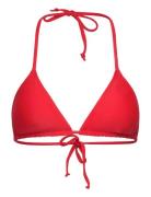 Triangle Bikini Top Swimwear Bikinis Bikini Tops Triangle Bikinitops Red Rosemunde