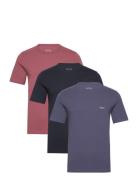 Tshirtrn 3P Classic Tops T-Kortærmet Skjorte Blue BOSS