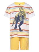 Set Pyjalong Pyjamassæt Yellow Jurassic World