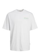 Jortaormina Graphic Tee Ss Crew Neck Tops T-Kortærmet Skjorte White Jack & J S