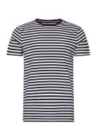 Stretch Slim Fit Tee Tops T-Kortærmet Skjorte Navy Tommy Hilfiger