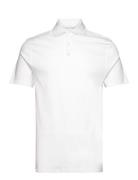 Bs Cayo Regular Fit Polo Shirt Tops Polos Short-sleeved White Bruun & Stengade