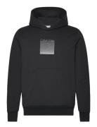 Ombre Embroidered Logo Hoodie Tops Sweatshirts & Hoodies Hoodies Black Calvin Klein