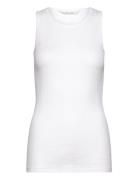 Alberte Cotton Top Drop Needle Gots Tops T-shirts & Tops Sleeveless White Gai+Lisva