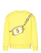 Sweatshirt Tops Sweatshirts & Hoodies Sweatshirts Yellow Little Marc Jacobs
