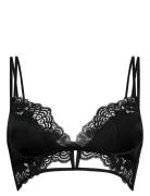 Lainey Ll Triangle Bralette Lingerie Bras & Tops Soft Bras Bralette Black Hunkemöller