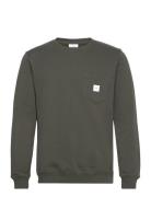 Square Pocket Sweatshirt Tops Sweatshirts & Hoodies Sweatshirts Green Makia