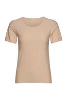 Jbs Of Dk T-Shirt Rec Polyeste Tops T-shirts & Tops Short-sleeved Beige JBS Of Denmark