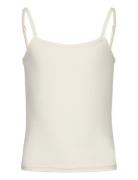 Rkbillie Sl Short Strap Top Tops T-shirts Sleeveless White Rosemunde Kids