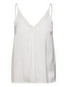 Vicava V-Neck Lace Singlet- Noos Tops T-shirts & Tops Sleeveless White Vila