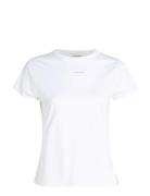 Nano Logo Slim T-Shirt Tops T-shirts & Tops Short-sleeved White Calvin Klein