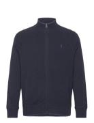 Textured Cotton Full-Zip Sweater Tops Sweatshirts & Hoodies Sweatshirts Navy Polo Ralph Lauren