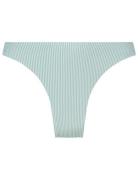 Fiji Rib High Leg R Swimwear Bikinis Bikini Bottoms High Waist Bikinis Blue Hunkemöller