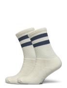 Merino Casual Stripes 2-Pack Underwear Socks Regular Socks White Alpacasocks&Co