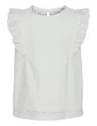 Vmpalma Sl O-Neck Top Jrs Girl Tops Blouses & Tunics White Vero Moda Girl