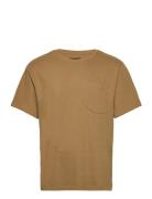 Calton Structured Tee Tops T-Kortærmet Skjorte Khaki Green Clean Cut Copenhagen