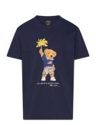 Polo Bear Cotton Jersey Tee Tops T-Kortærmet Skjorte Blue Ralph Lauren Kids