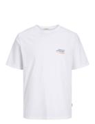 Jornoto Artsy Tee Ss Crew Neck Tops T-Kortærmet Skjorte White Jack & J S