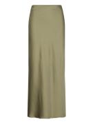 Viellette Hw Midi Skirt - Noos Lang Nederdel Khaki Green Vila