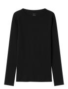 Nkfnakal Ls Top Noos Tops T-shirts Long-sleeved T-Skjorte Black Name It