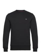 Reg Shield C-Neck Sweat Tops Sweatshirts & Hoodies Sweatshirts Black GANT